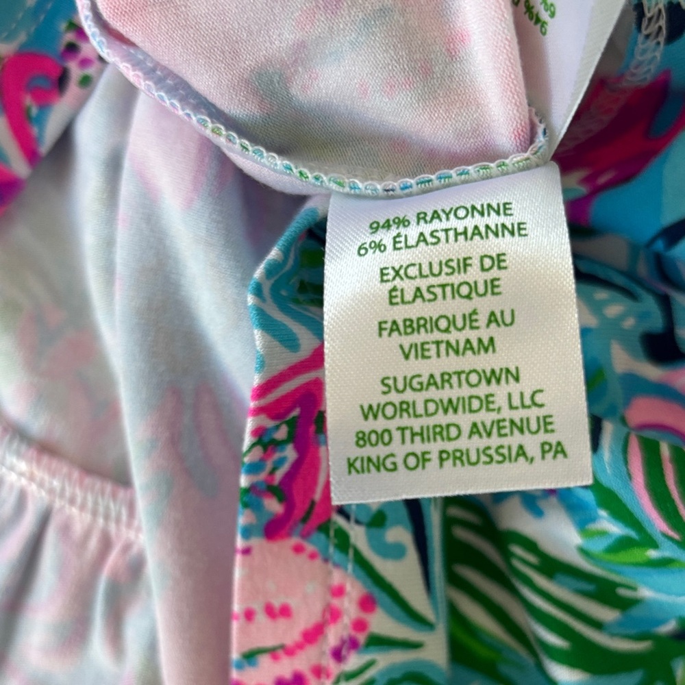 ‼️Sold‼️Lilly Pulitzer kailua smocked dress paradise petals - Picture 11 of 11